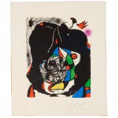JOAN MIRO, COLOR LITHOGRAPH, 1