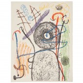 JOAN MIRO, COLOR LITHOGRAPH, 1