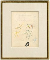 Joan Miro drawing (Spanish, 18