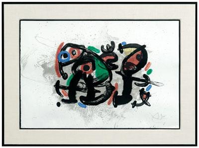 Joan Miro lithograph (Spanish,