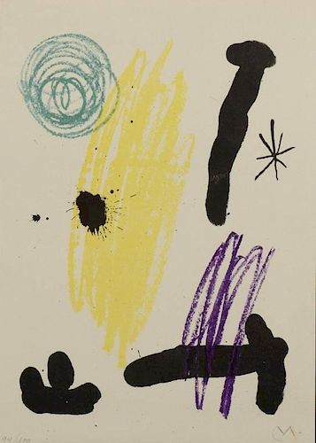 JOAN MIRO LITHOGRAPH VII, OBRA