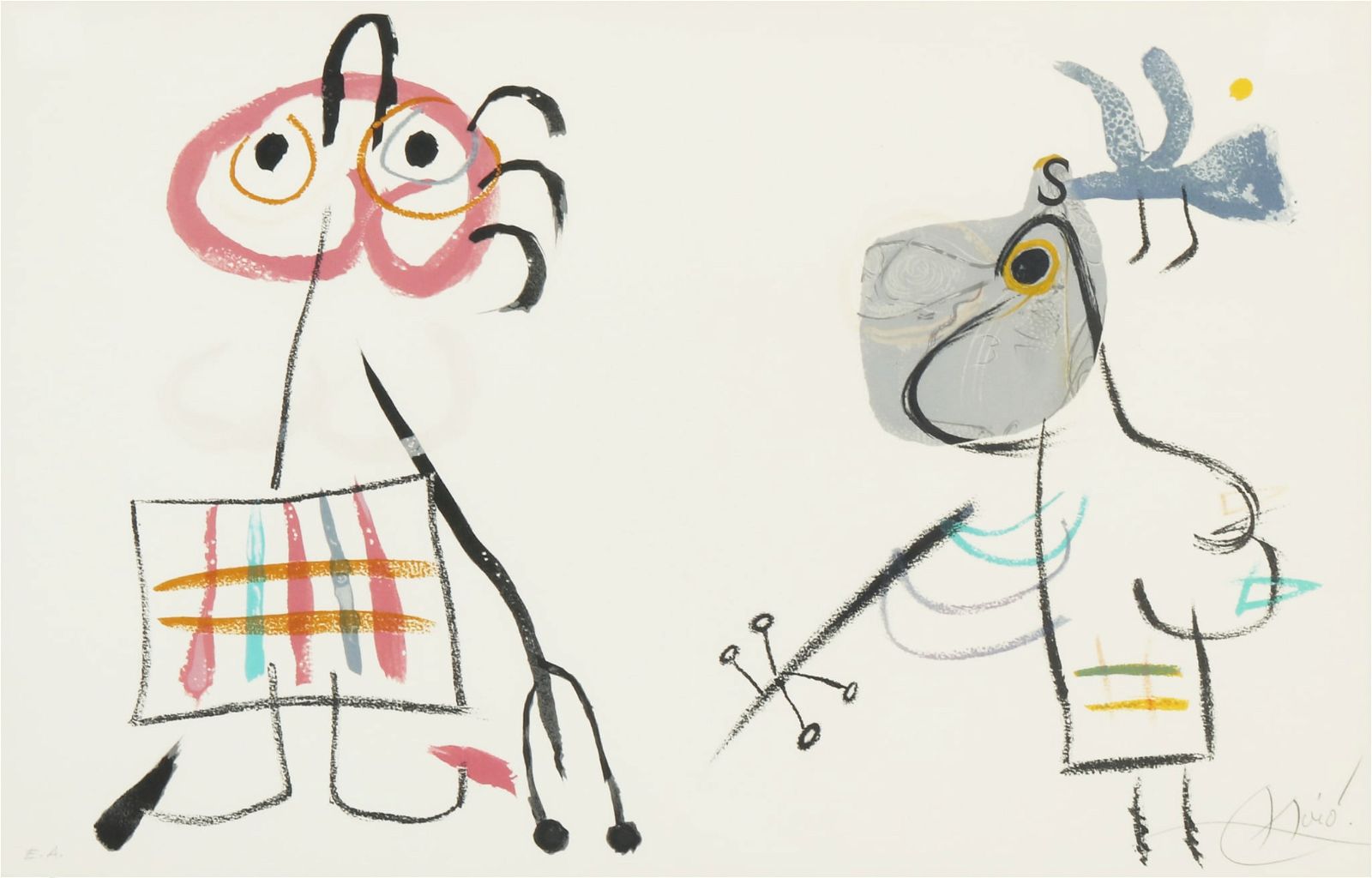 JOAN MIRO, PLATE 17, FROM L ENFANCE