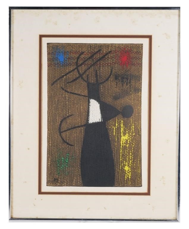 JOAN MIRO, SERIGRAPH, FEMME ET