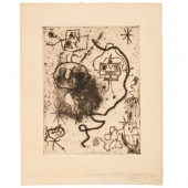 JOAN MIRO, SIGNED ETCHING Joan