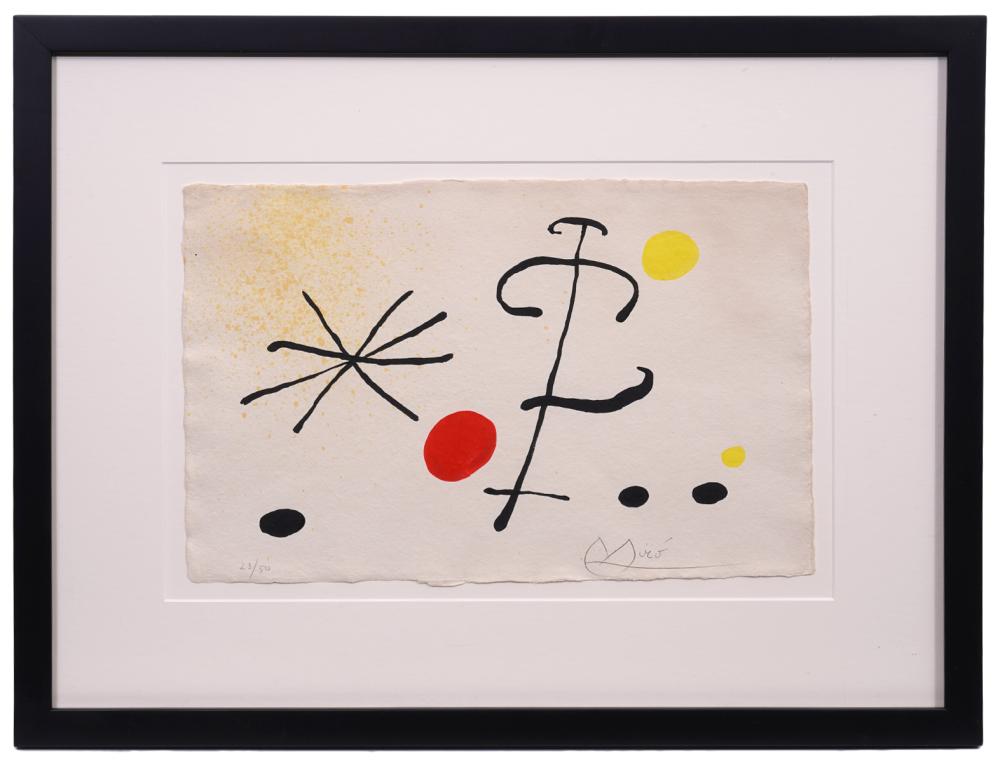 JOAN MIRO SIGNED LITHOGRAPHJoan