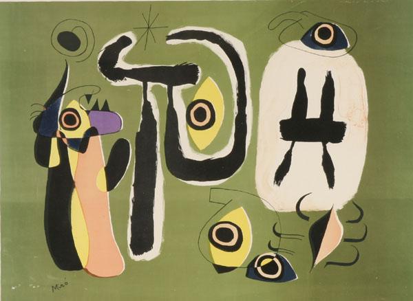 Joan Miro (Spanish, 1893-1983), "Le