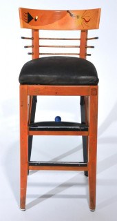 JOAN MIRO TRIBUTE STOOL WITH M