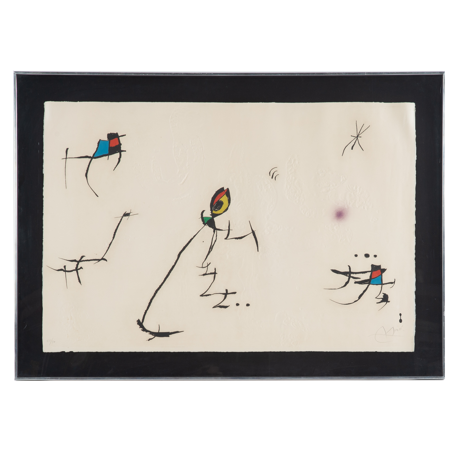 JOAN MIRO. UNTITLED, CARBORUNDUM