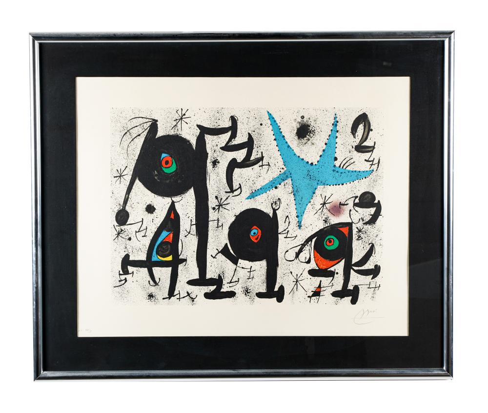 JOAN MIRO: "UNTITLED"lithograph