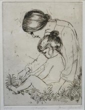 JOAN PURCELL, 'TANYA' ETCHING