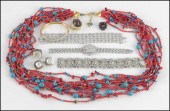 JOAN RIVERS MULTI-STRAND TURQU