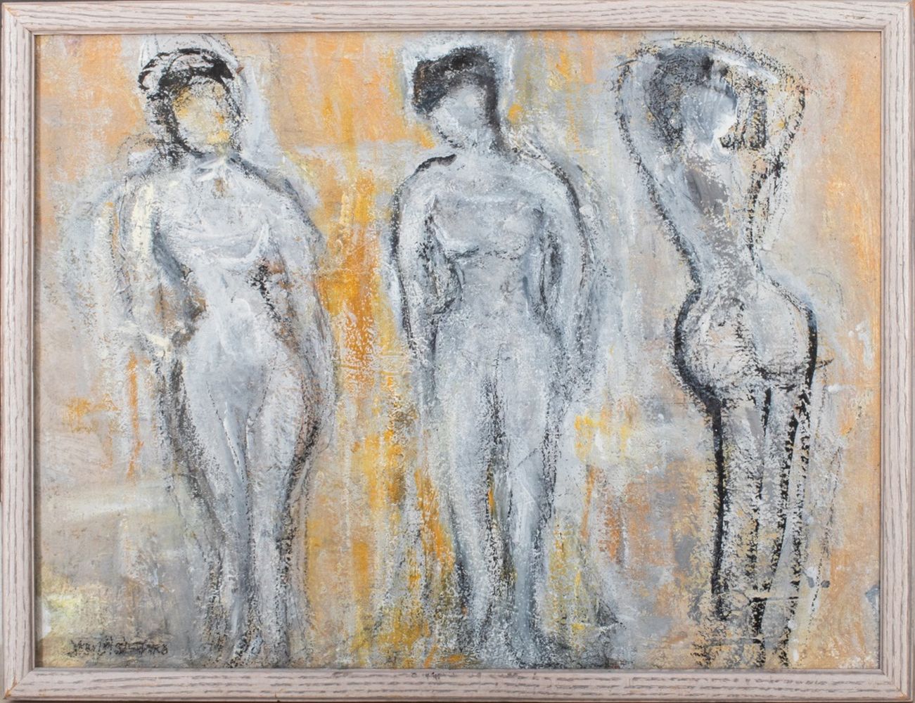 JOAN SHAPIRO 3 NUDE WOMEN ACRYLIC