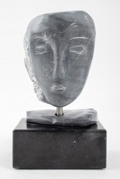 JOAN SHAPIRO FIGURAL BUST GRAY