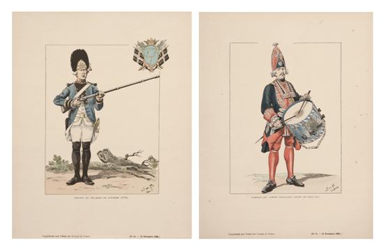 Job Two French Soldiers (a pair)