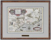 JODOCUS HONDIUS - MAP OF VIRGI