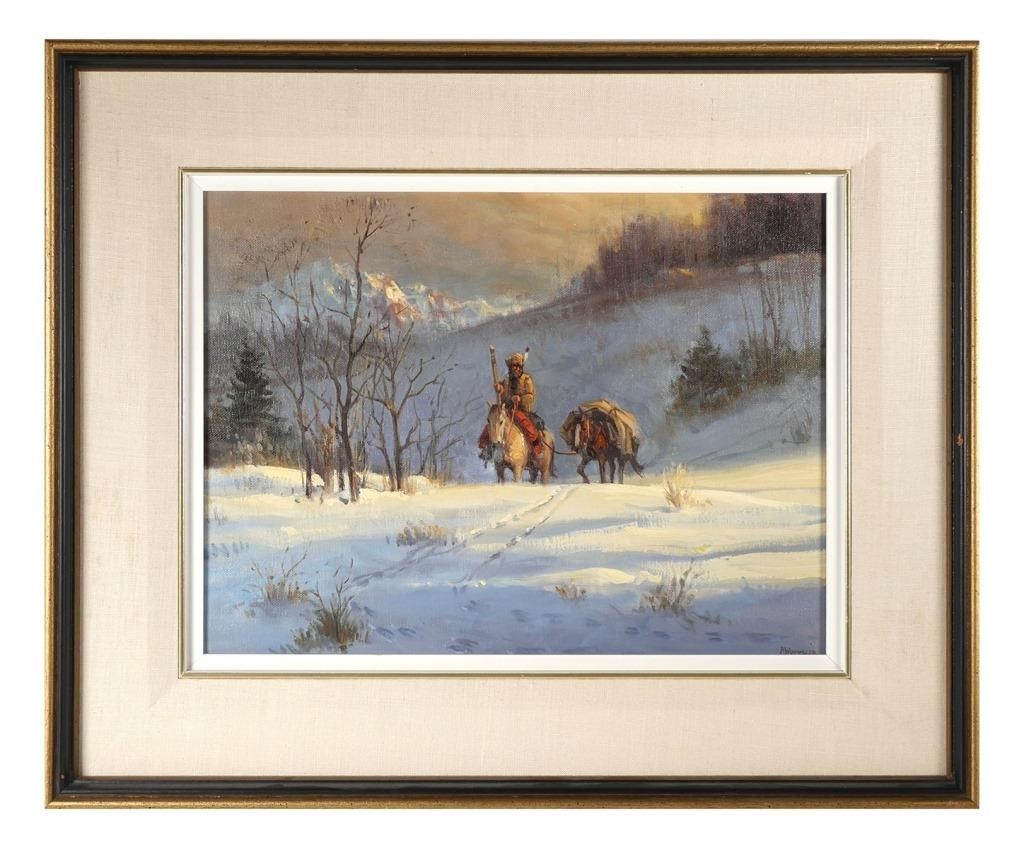 JOE ABBRESCIA, OIL ON CANVAS,