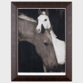 JOE ANDOE (B. 1955): TWO HORSE