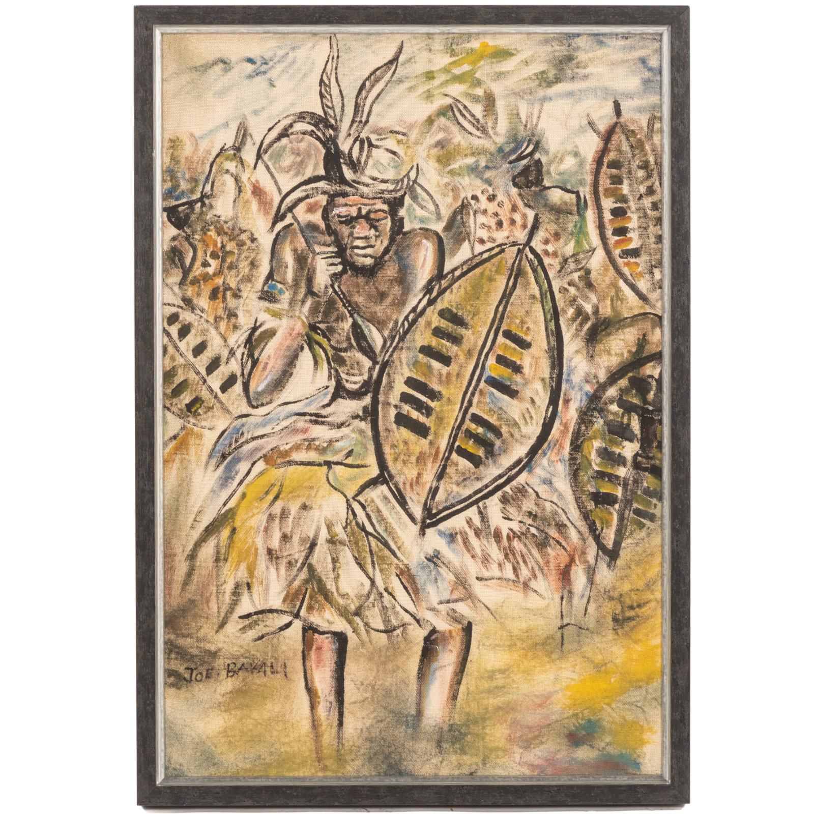 JOE BAKALI. WARRIOR, MIXED MEDIA
