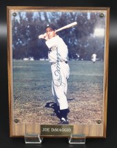 JOE DIMAGGIO COLOR PHOTO SIGNE