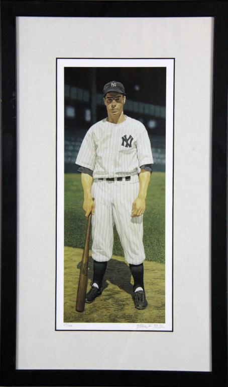Joe Dimaggio Framed Print by Arthur