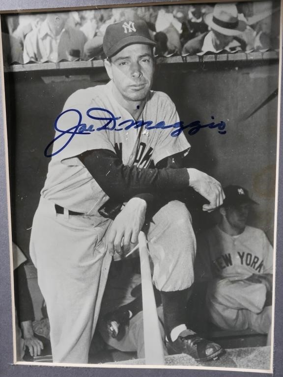JOE DIMAGGIO SIGNED PHOTO, EVENT
