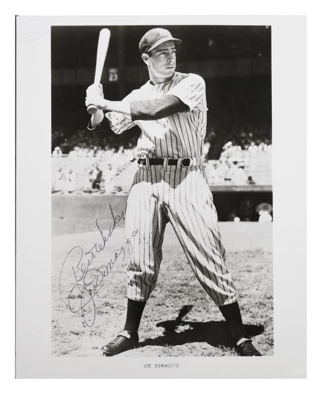JOE DIMAGGIO SIGNED PHOTO JSA