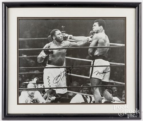 JOE FRAZIER - MOHAMMAD ALI SIGNED