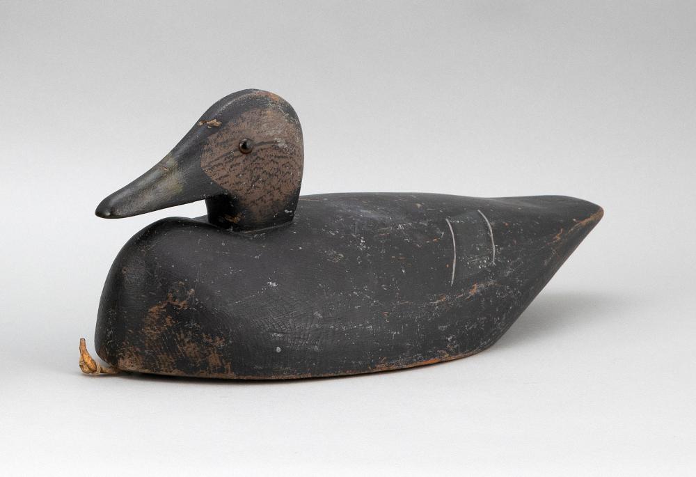 JOE LINCOLN BLACK DUCK DECOY
