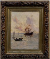 Joe Milne painting (British, 1