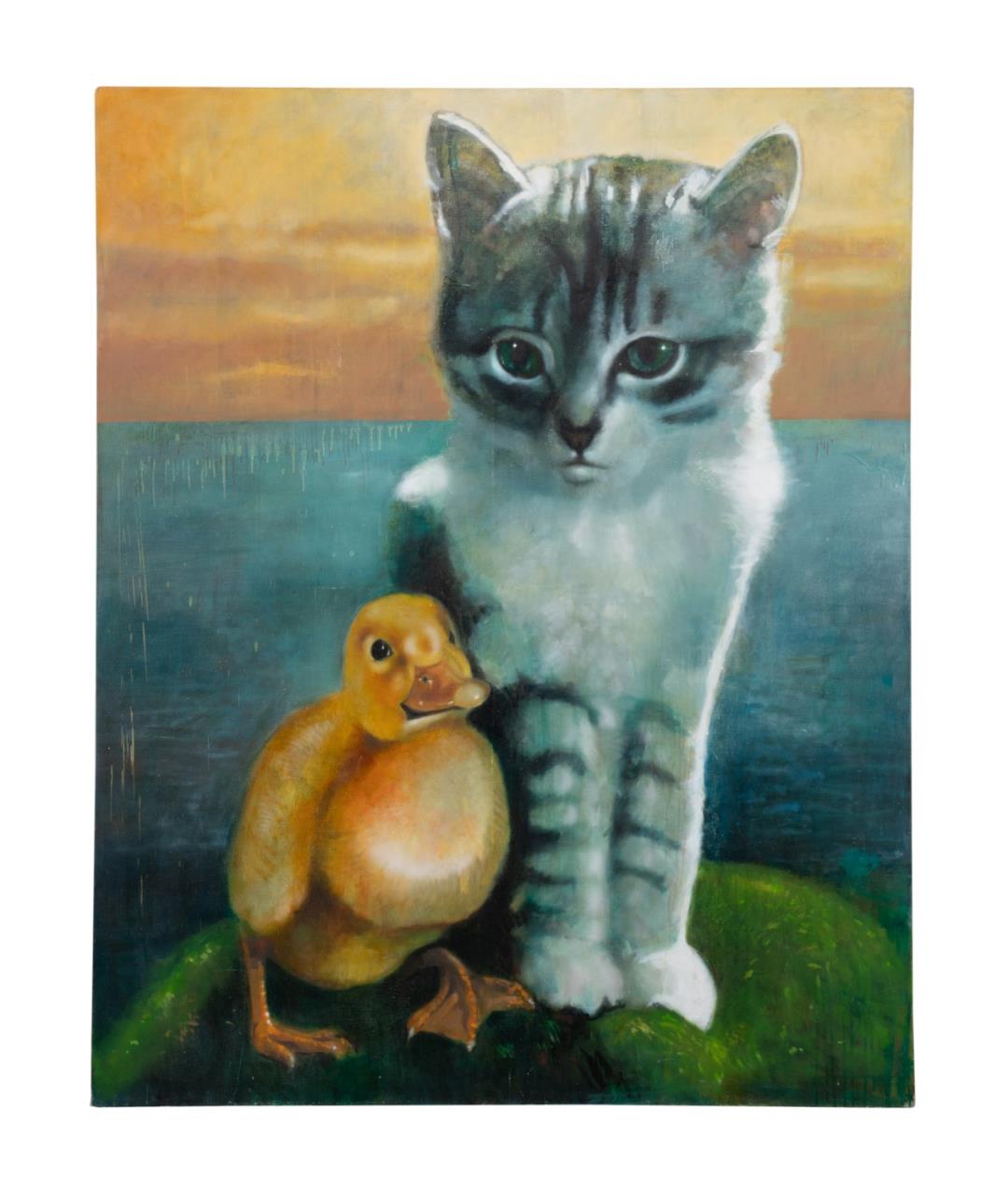 JOE PERAGINE 'KITTEN & CHICK' LARGE