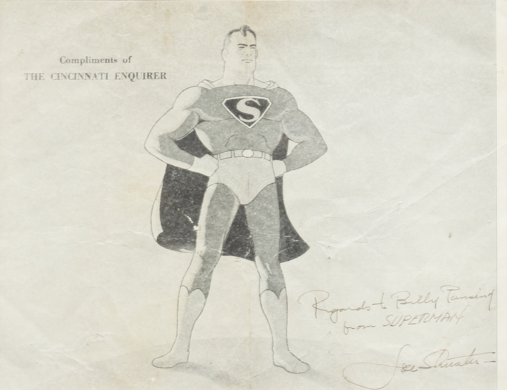 JOE SHUSTER AUTOGRAPH. Joe