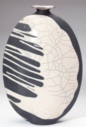 Joe Winter Raku Pottery Flound