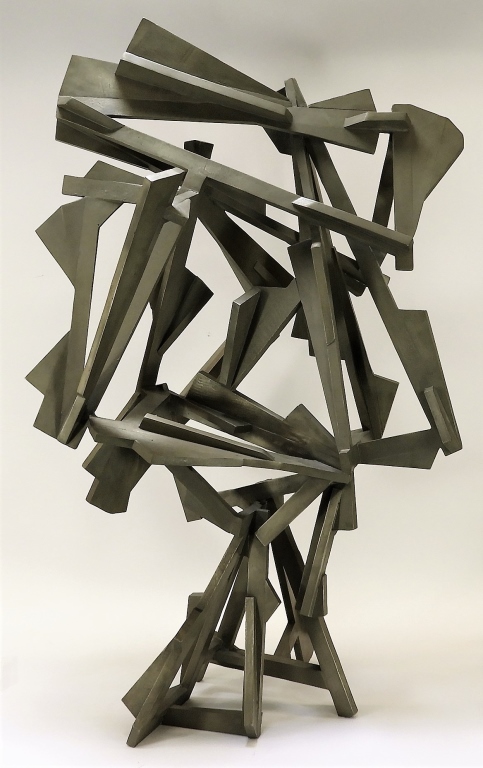 JOEL PERLMAN ABSTRACT BRONZE GREY