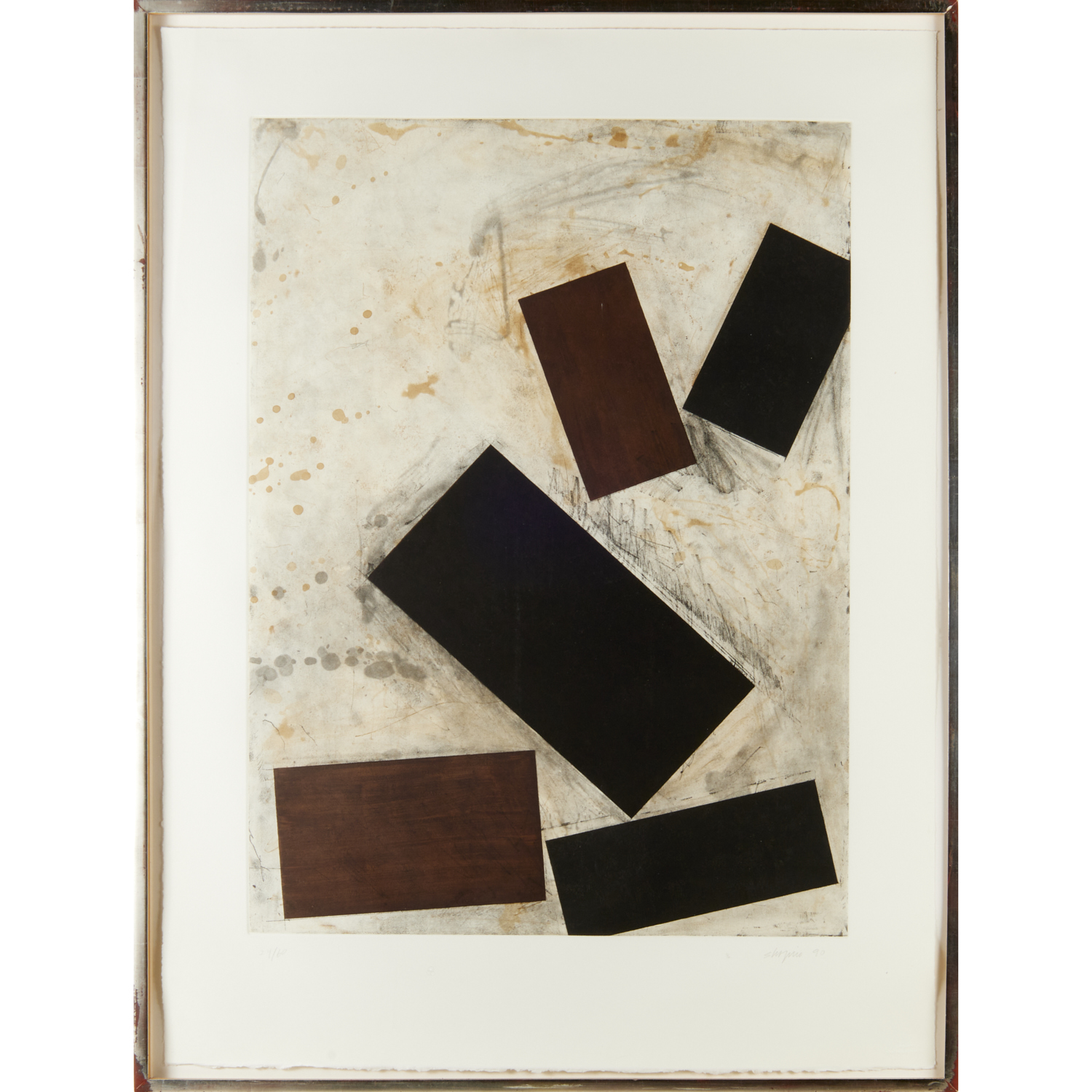 JOEL SHAPIRO, AQUATINT ETCHING,