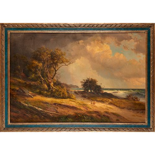 JOHANN CARMIENCKE, LARGE OIL ON