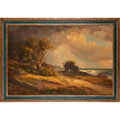 JOHANN CARMIENCKE, LARGE OIL O