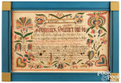 JOHANN CONRAD GILBERT, FRAKTUR