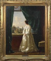 JOHANN GEYER OIL, YOUNG WOMAN