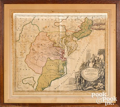 JOHANN HOMANN COLOR ENGRAVED