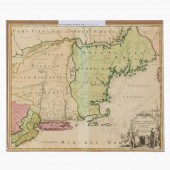 JOHANN HOMANN, MAP OF NEW ENGL