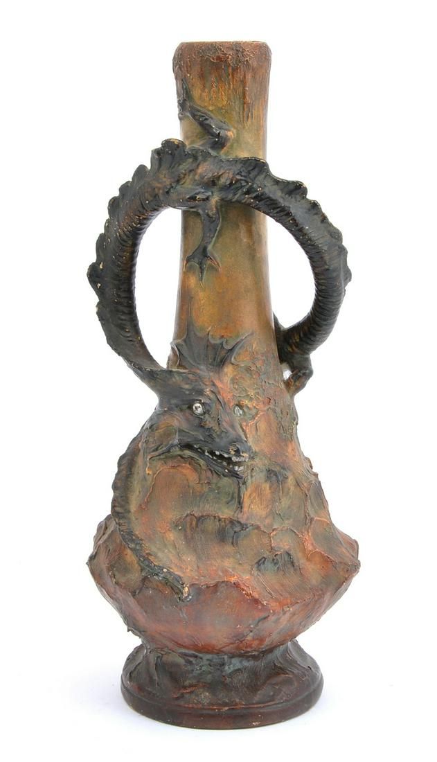 JOHANN MARESCH DRAGON VASEJohann