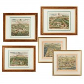 JOHANNES KIP, (5) HAND-COLORED