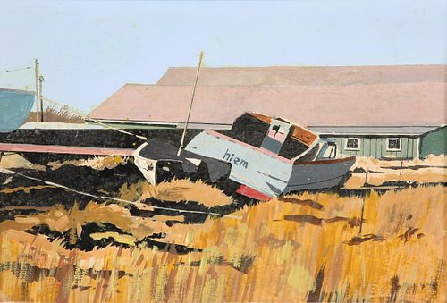 JOHN AUSTIN TEMPERA ON ARTIST BOARD