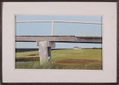 JOHN AUSTIN TEMPERA ON BOARD "