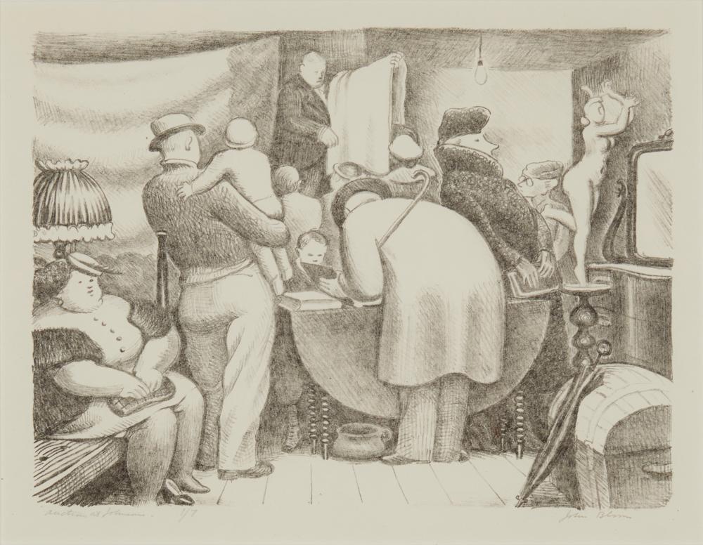 JOHN BLOOM (1906-2002), "AUCTION AT