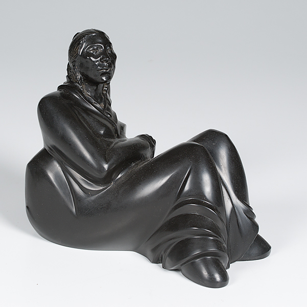 John Boomer Stone Seated Woman