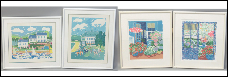 JOHN BOTZ (20TH CENTURY) 4 WORKS.
