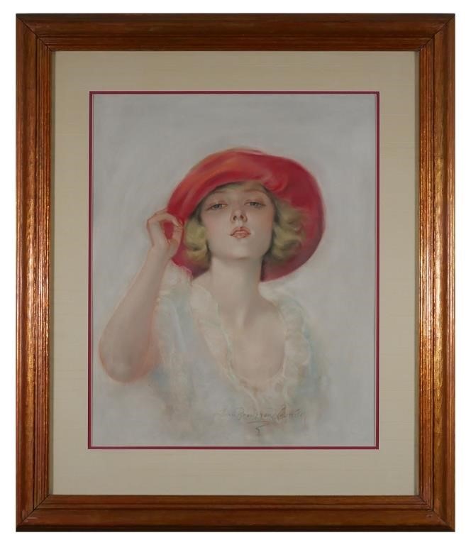 JOHN BRADSHAW CRANDELL, PASTEL,