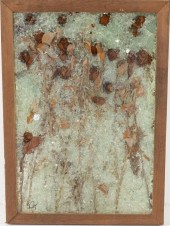 JOHN BUCCI, GLASS, DRIED ROSES