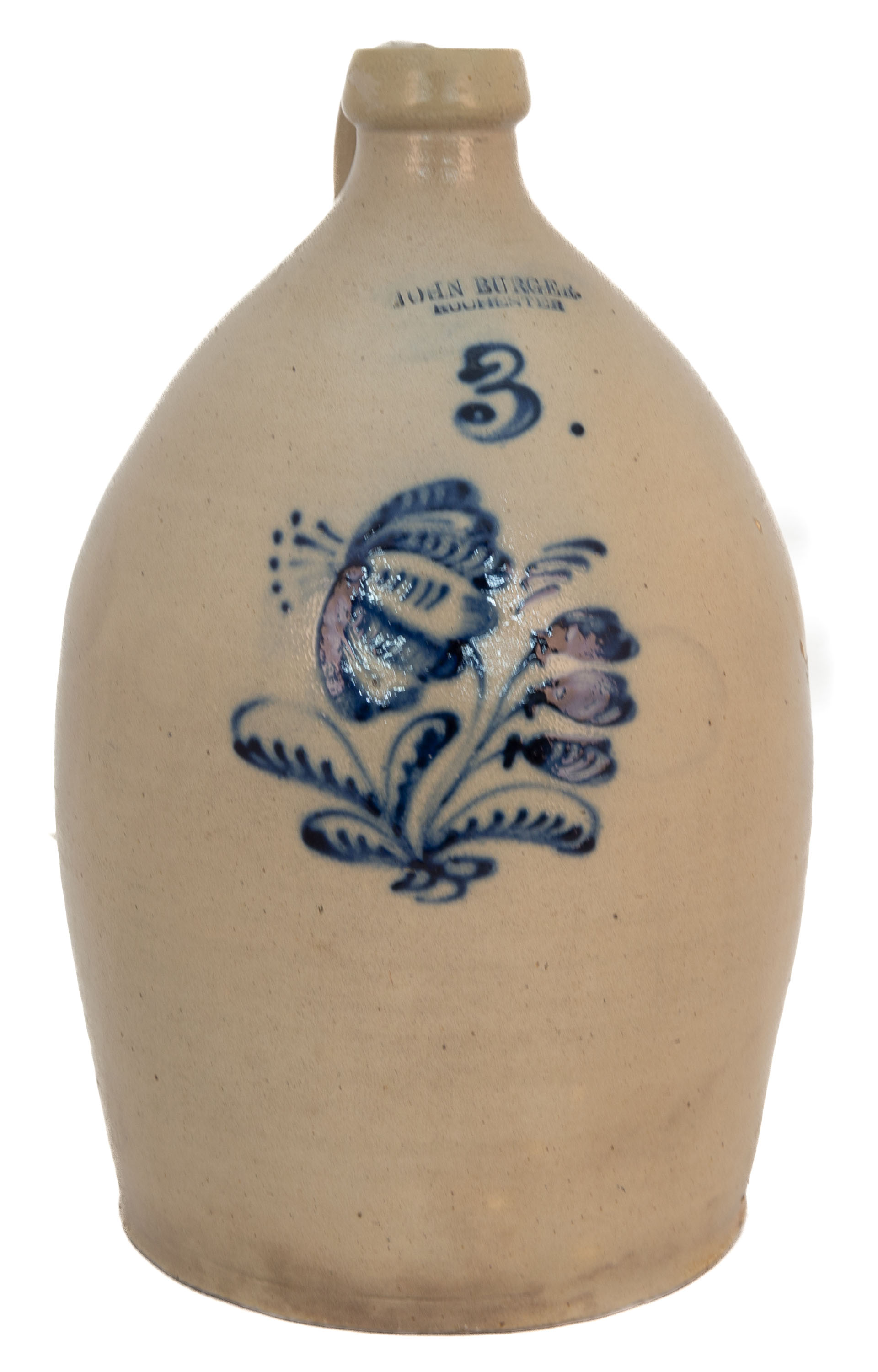 JOHN BURGER, ROCHESTER 3 GALLON JAR
